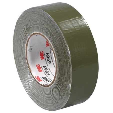 3M 2'' x 60 yds. Olive Green 3M 6969 Duct Tape, 24PK BUY00023509